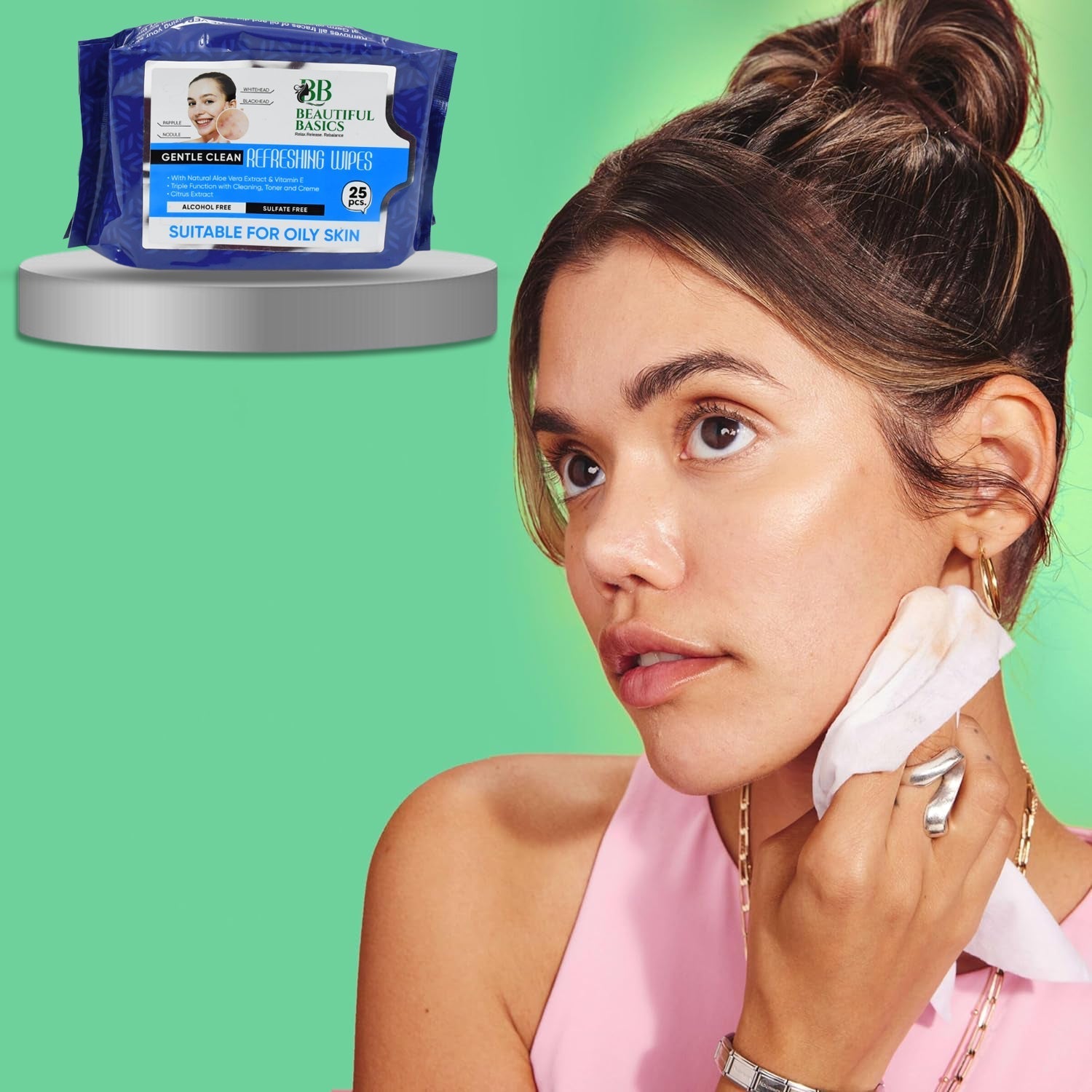 Refreshing Wet Wipes for Face | Facial Cleansing | Refreshing & Skin Hydration| Soothing for skin | pH Balance & Alcohol Free | Nourishing with Fruit extract | 25 Wipes Refreshing Wet Wipes for Face | Facial Cleansing | Refreshing & Skin Hydration| Soothing for skin | pH Balance & Alcohol Free | Nourishing with Fruit extract | 25 Wipes